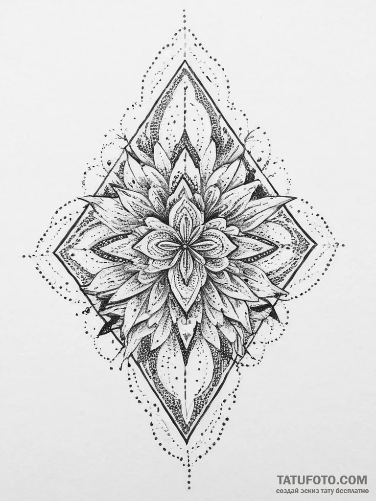 Tattoo sketch a symbolic concept, artistic ta... - эскиз тату (№1756053914_0, 24.08.2025 16:45) — Tatufoto.com