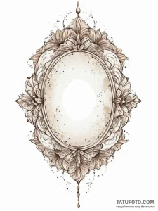 Tattoo sketch mirror, tattoo drawing outline,... - эскиз тату (№1756055086_0, 24.08.2025 17:04) — Tatufoto.com
