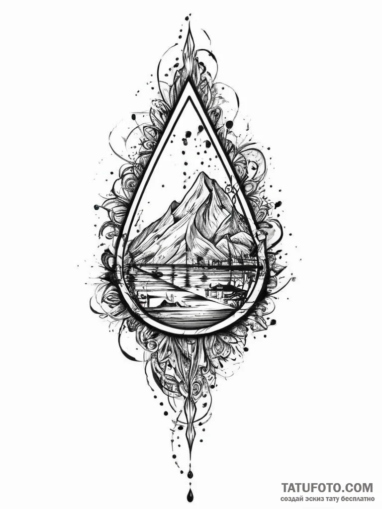 Tattoo sketch emo tear drop, tattoo flash she... - эскиз тату (№1756055675_0, 24.08.2025 17:14) — Tatufoto.com