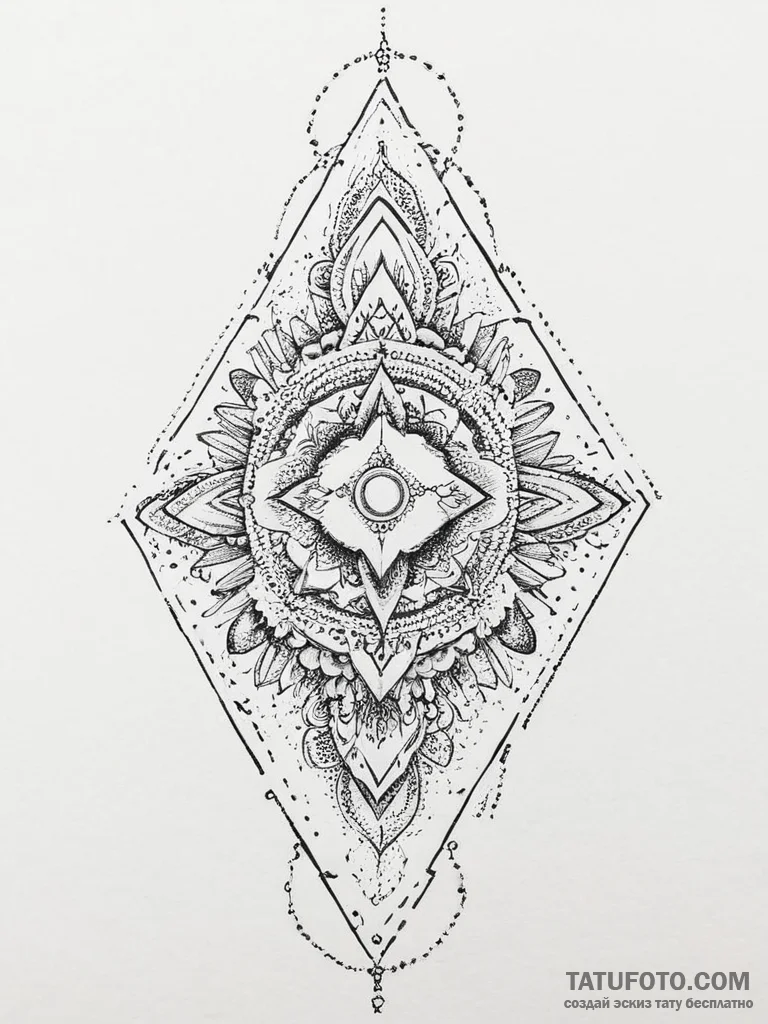 Tattoo sketch blessed representation, artisti... - эскиз тату (№1756059386_0, 24.08.2025 18:16) — Tatufoto.com