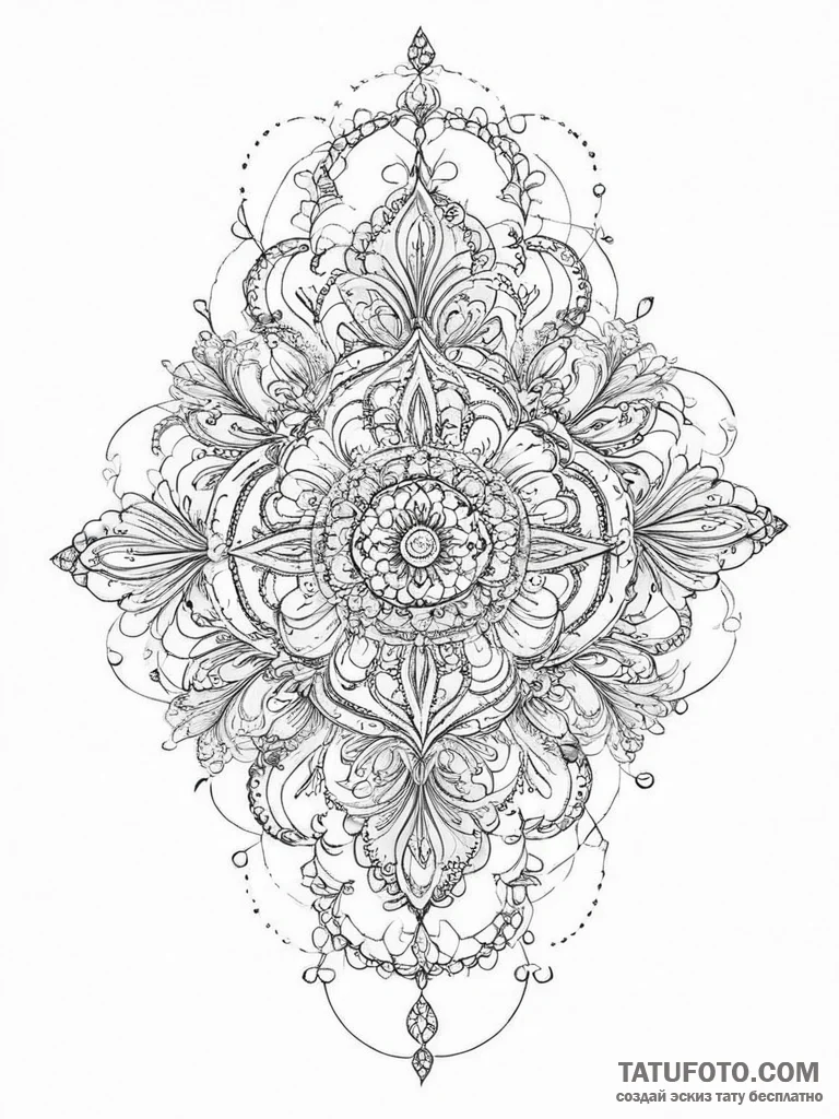 Tattoo sketch abstract хаос, artistic tattoo... - эскиз тату (№1756060380_0, 24.08.2025 18:33) — Tatufoto.com