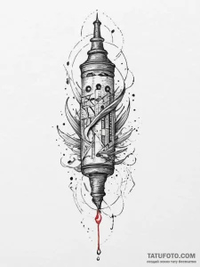 Tattoo sketch scrapbooking a memory book, tat... - эскиз тату (№1756061968_0, 24.08.2025 18:59) — Tatufoto.com