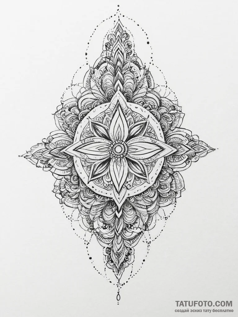 Tattoo sketch sacred hope, tattoo line art, b... - эскиз тату (№1756062165_0, 24.08.2025 19:02) — Tatufoto.com