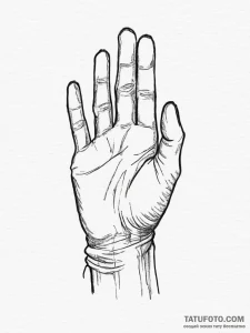 Tattoo sketch hands with a paper, artistic ta... - эскиз тату (№1756062567_0, 24.08.2025 19:09) — Tatufoto.com