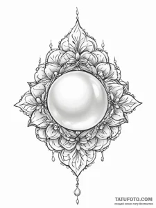 Tattoo sketch pearl - эскиз тату (№1756063369_0, 24.08.2025 19:22) — Tatufoto.com