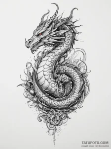 Tattoo sketch alyosha popovich with a dragon,... - эскиз тату (№1756064574_0, 24.08.2025 19:42) — Tatufoto.com