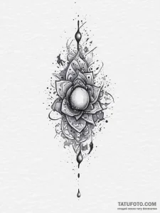 Tattoo sketch cosmic essence, ink illustratio... - эскиз тату (№1756068210_0, 24.08.2025 20:43) — Tatufoto.com