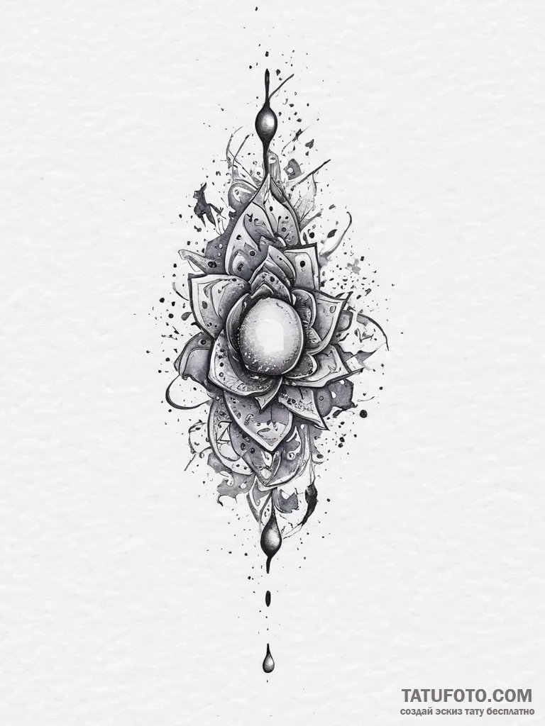 Tattoo sketch cosmic essence, ink illustratio... - эскиз тату (№1756068210_0, 24.08.2025 20:43) — Tatufoto.com