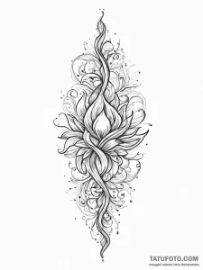 Tattoo sketch fire, ink illustration for tatt... - эскиз тату (№1756069006_0, 24.08.2025 20:56) — Tatufoto.com