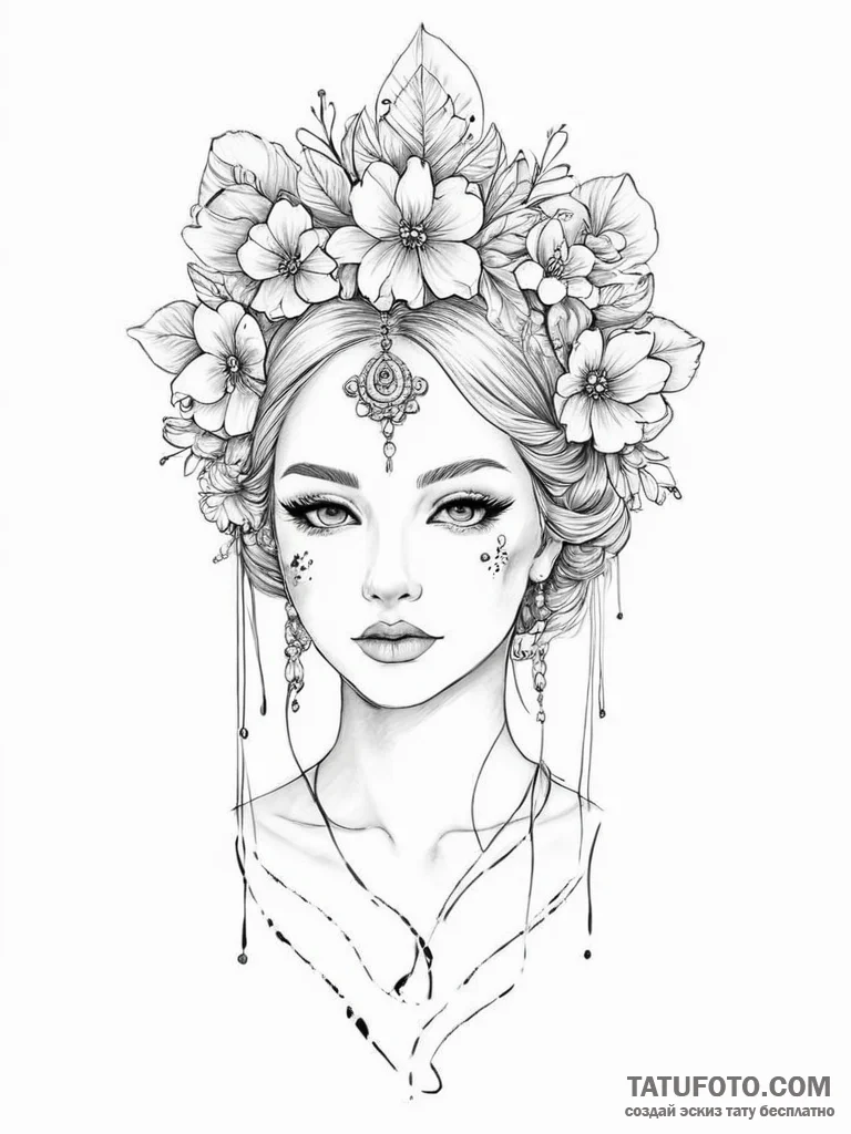 Tattoo sketch makeup tattoo - эскиз тату (№1756069609_0, 24.08.2025 21:06) — Tatufoto.com