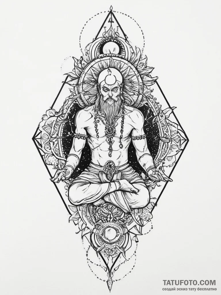 Tattoo sketch holy myth, tattoo line art, bla... - эскиз тату (№1756077892_0, 24.08.2025 23:24) — Tatufoto.com