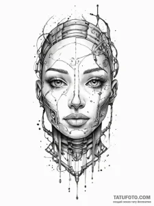 Tattoo sketch киборг, tattoo drawing outline,... - эскиз тату (№1756079077_0, 24.08.2025 23:44) — Tatufoto.com