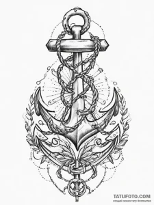 Tattoo sketch anchor, tattoo flash sheet desi... - эскиз тату (№1756079280_0, 24.08.2025 23:48) — Tatufoto.com