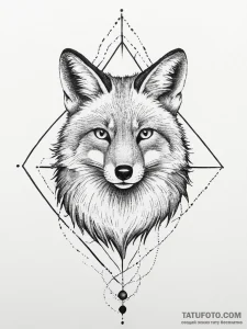 Tattoo sketch fox tattoo, ink illustration fo... - эскиз тату (№1756082848_0, 25.08.2025 00:47) — Tatufoto.com