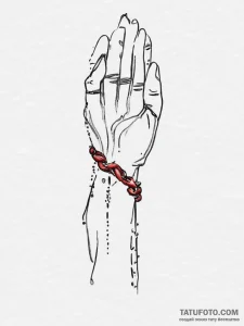 Tattoo sketch hands with a chain, tattoo draw... - эскиз тату (№1756083446_0, 25.08.2025 00:57) — Tatufoto.com