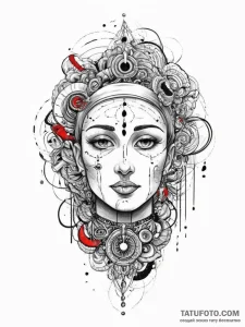 Tattoo sketch spiritual spirit, ink illustrat... - эскиз тату (№1756084242_0, 25.08.2025 01:10) — Tatufoto.com