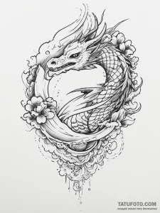 Tattoo sketch puns a condor that says "i'm a... - эскиз тату (№1756085034_0, 25.08.2025 01:23) — Tatufoto.com