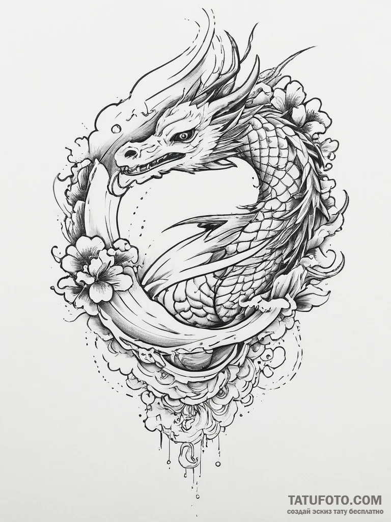 Tattoo sketch puns a condor that says "i'm a... - эскиз тату (№1756085034_0, 25.08.2025 01:23) — Tatufoto.com