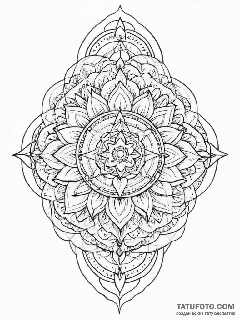 Tattoo sketch mystical scene, tattoo line art... - эскиз тату (№1756086822_0, 25.08.2025 01:53) — Tatufoto.com
