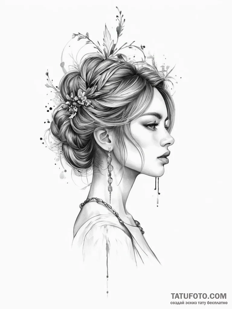 Tattoo sketch mood - эскиз тату (№1756087816_0, 25.08.2025 02:10) — Tatufoto.com