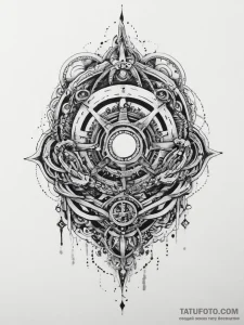 Tattoo sketch череп с механическими деталями,... - эскиз тату (№1756090014_0, 25.08.2025 02:46) — Tatufoto.com