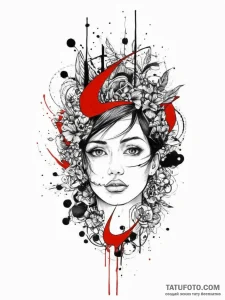 Tattoo sketch mind, artistic tattoo sketch, o... - эскиз тату (№1756090795_0, 25.08.2025 02:59) — Tatufoto.com