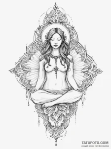 Tattoo sketch spiritual fount - эскиз тату (№1756091965_0, 25.08.2025 03:19) — Tatufoto.com