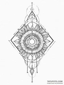 Tattoo sketch sacred love, concept art for ta... - эскиз тату (№1756092160_0, 25.08.2025 03:22) — Tatufoto.com