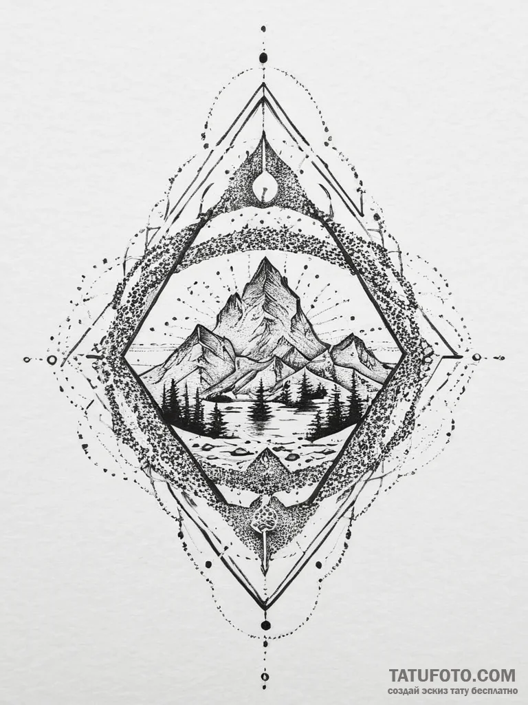 Tattoo sketch magical paper, artistic tattoo... - эскиз тату (№1756093531_0, 25.08.2025 03:45) — Tatufoto.com