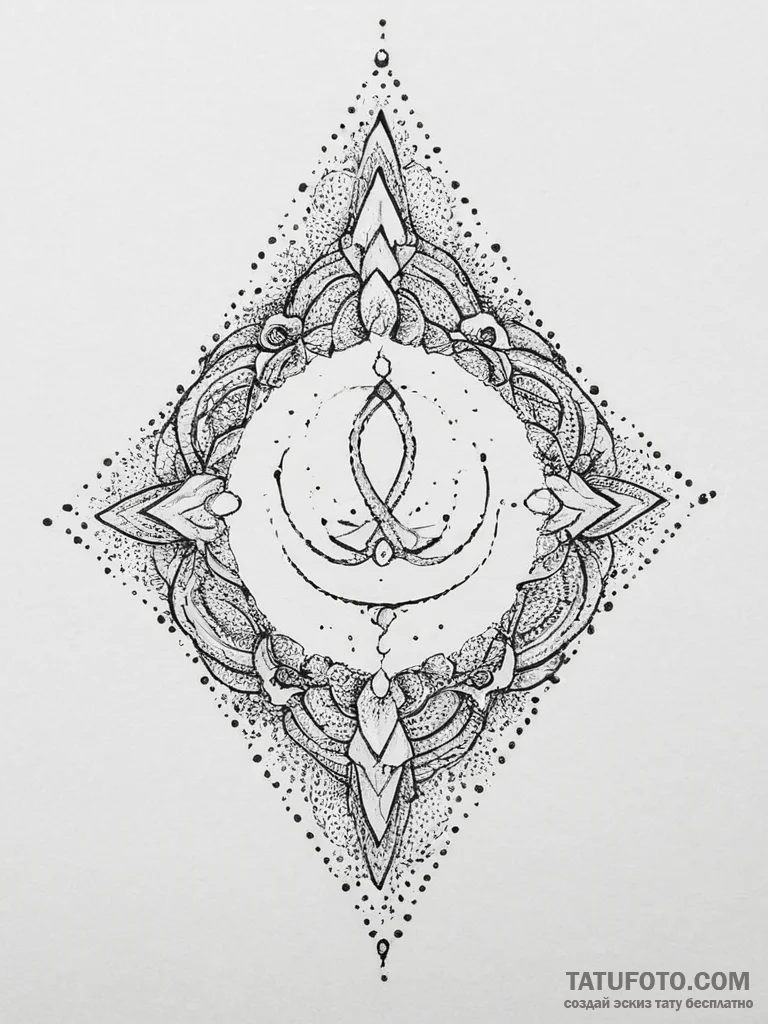 Tattoo sketch allah symbol, tattoo drawing ou... - эскиз тату (№1756094116_0, 25.08.2025 03:55) — Tatufoto.com