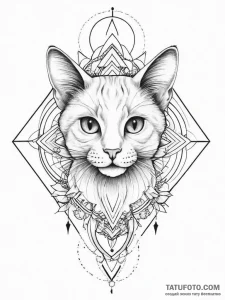 Tattoo sketch playful kitten tattoo, tattoo s... - эскиз тату (№1756094900_0, 25.08.2025 04:08) — Tatufoto.com