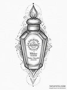 Tattoo sketch perfume tattoo, tattoo drawing... - эскиз тату (№1756095493_0, 25.08.2025 04:18) — Tatufoto.com