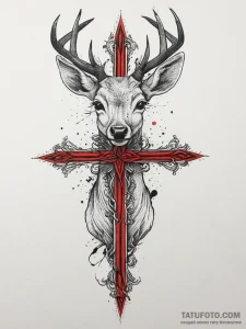 Tattoo sketch elegant doe tattoo, tattoo sket... - эскиз тату (№1756097294_0, 25.08.2025 04:48) — Tatufoto.com
