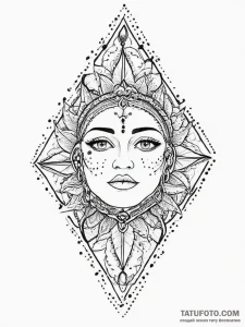 Tattoo sketch spiritual rhythm, concept art f... - эскиз тату (№1756098098_0, 25.08.2025 05:01) — Tatufoto.com