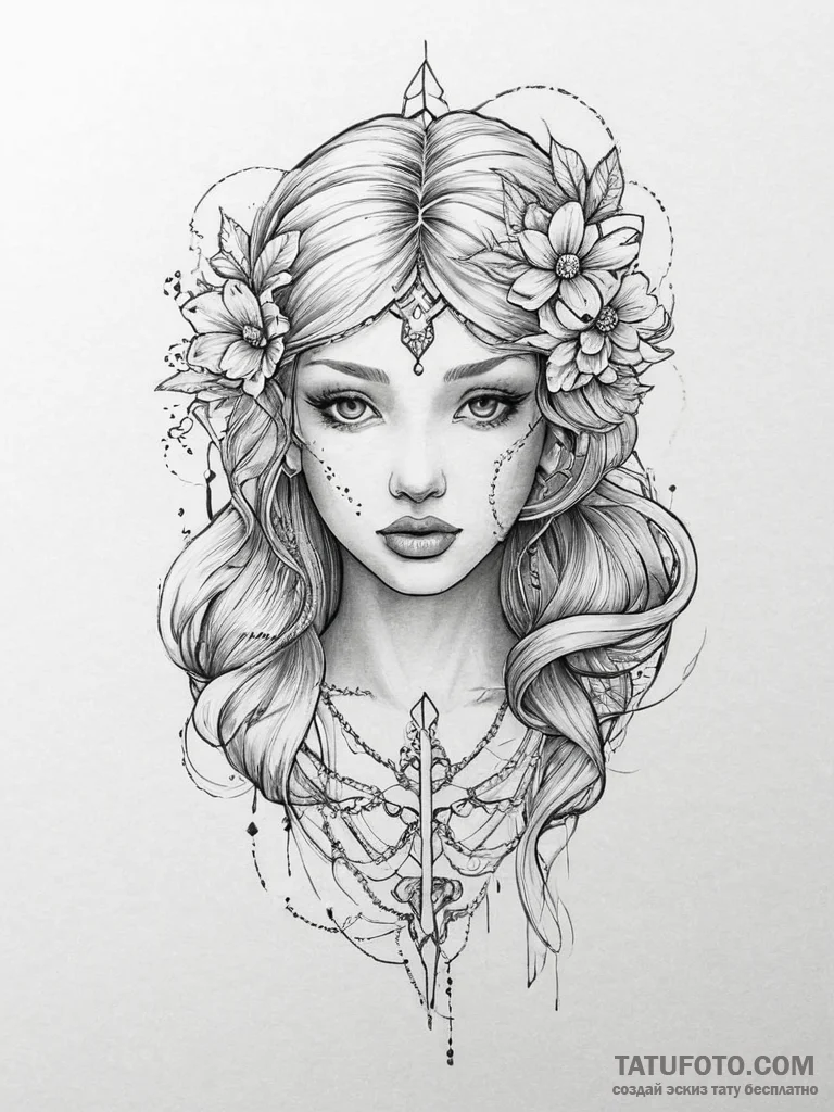 Tattoo sketch puzzle - эскиз тату (№1756099299_0, 25.08.2025 05:21) — Tatufoto.com