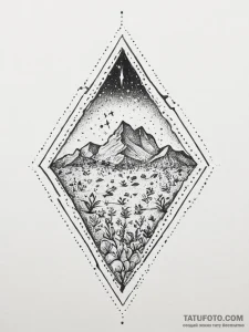 Tattoo sketch sapphire, tattoo line art, roug... - эскиз тату (№1756099691_0, 25.08.2025 05:28) — Tatufoto.com