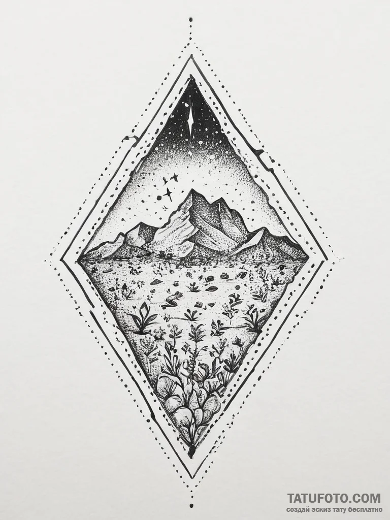Tattoo sketch sapphire, tattoo line art, roug... - эскиз тату (№1756099691_0, 25.08.2025 05:28) — Tatufoto.com