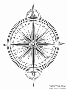 Tattoo sketch compass tattoo, ink illustratio... - эскиз тату (№1756100498_0, 25.08.2025 05:41) — Tatufoto.com
