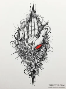 Tattoo sketch edge, tattoo flash sheet design... - эскиз тату (№1756103907_0, 25.08.2025 06:38) — Tatufoto.com