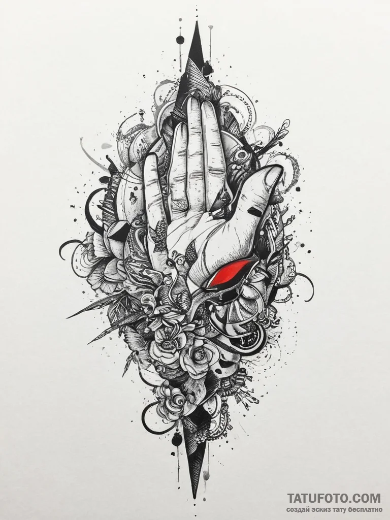 Tattoo sketch edge, tattoo flash sheet design... - эскиз тату (№1756103907_0, 25.08.2025 06:38) — Tatufoto.com