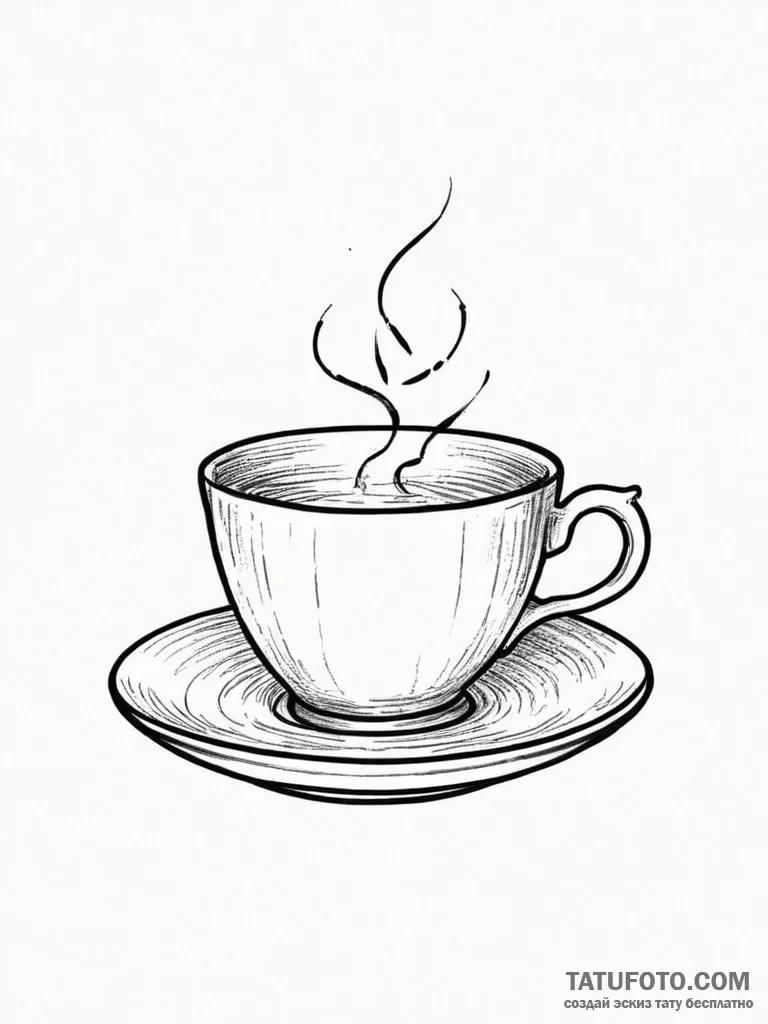 Tattoo sketch teacup tattoo, tattoo flash she... - эскиз тату (№1756104907_0, 25.08.2025 06:55) — Tatufoto.com