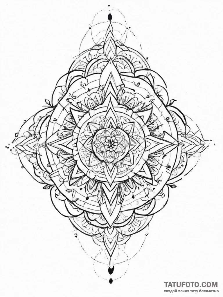 Tattoo sketch cosmic strength, artistic tatto... - эскиз тату (№1756106315_0, 25.08.2025 07:18) — Tatufoto.com