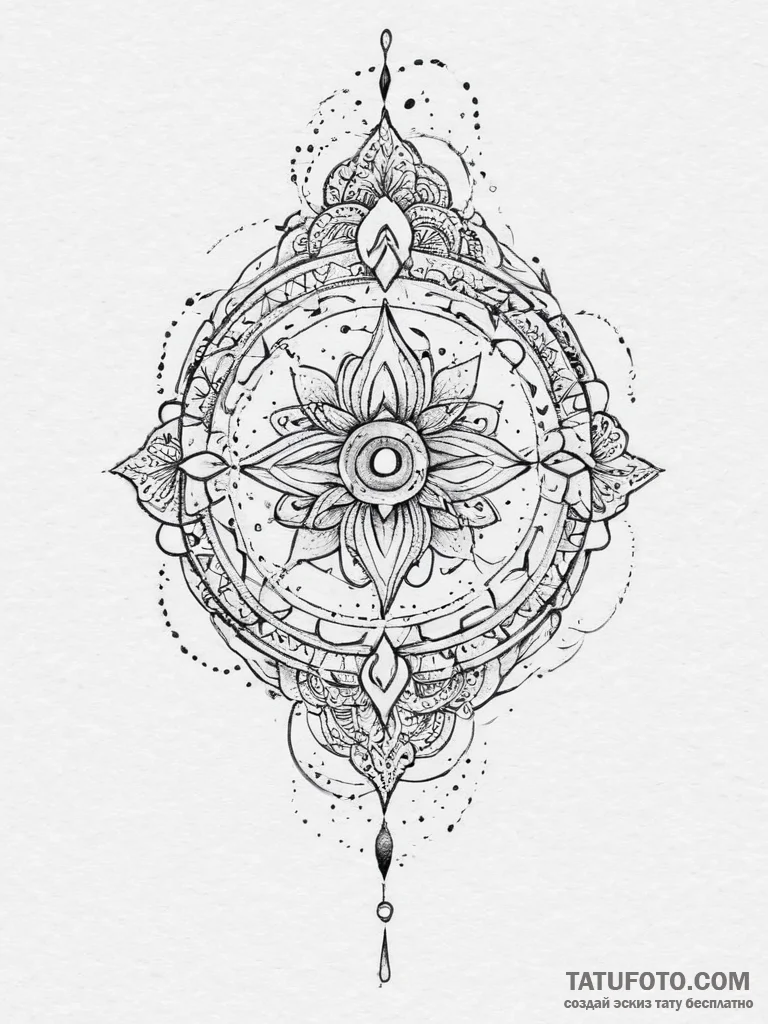 Tattoo sketch sacred identity, artistic tatto... - эскиз тату (№1756108117_0, 25.08.2025 07:48) — Tatufoto.com