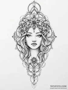 Tattoo sketch dark, tattoo drawing outline, n... - эскиз тату (№1756109126_0, 25.08.2025 08:05) — Tatufoto.com