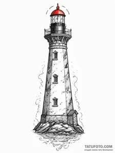Tattoo sketch lighthouse, tattoo drawing outl... - эскиз тату (№1756111955_0, 25.08.2025 08:52) — Tatufoto.com