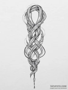 Tattoo sketch braid, concept art for tattoo,... - эскиз тату (№1756116331_0, 25.08.2025 10:05) — Tatufoto.com