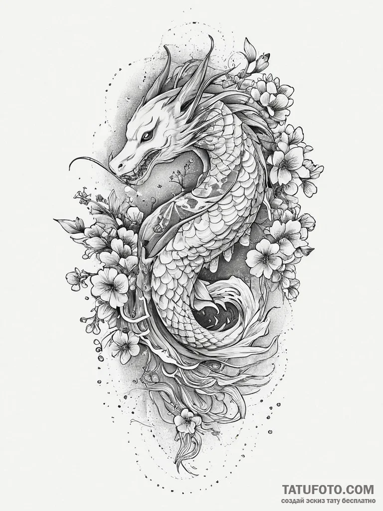 Tattoo sketch magical fairy, tattoo line art,... - эскиз тату (№1756117907_0, 25.08.2025 10:31) — Tatufoto.com
