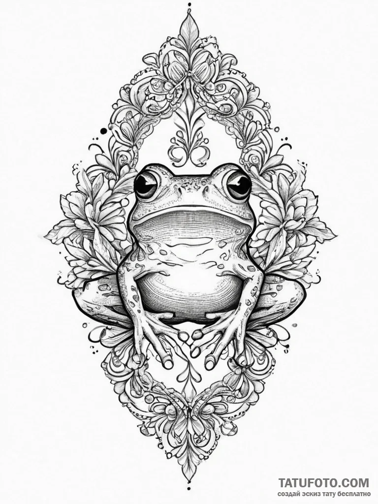 Tattoo sketch hands with a frog, tattoo sketc... - эскиз тату (№1756118302_0, 25.08.2025 10:38) — Tatufoto.com