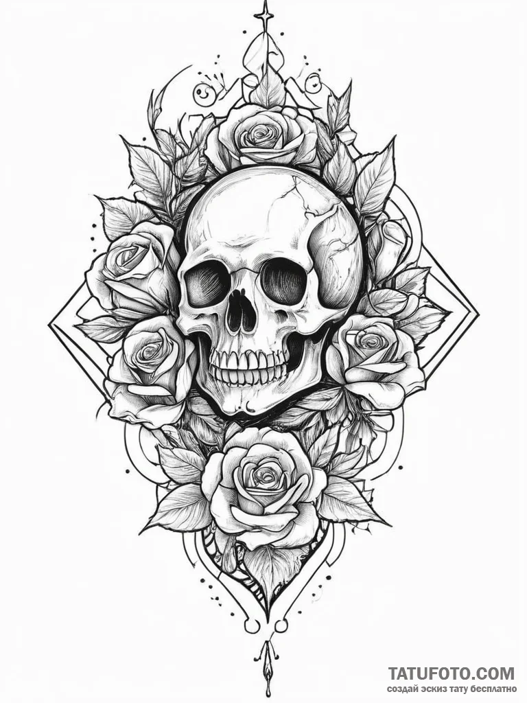 Tattoo sketch cosmic beginning, ink illustrat... - эскиз тату (№1756120666_0, 25.08.2025 11:17) — Tatufoto.com