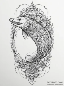 Tattoo sketch russian sturgeon, tattoo drawin... - эскиз тату (№1756121655_0, 25.08.2025 11:34) — Tatufoto.com
